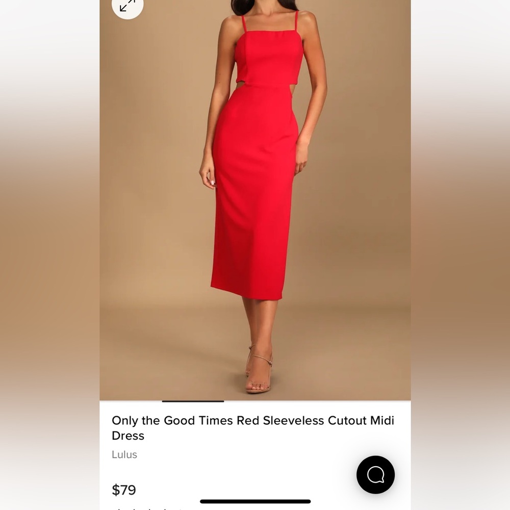 Lulus Red Midi Dress